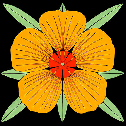 kallstroemia flower print by tucson artist wil taylor