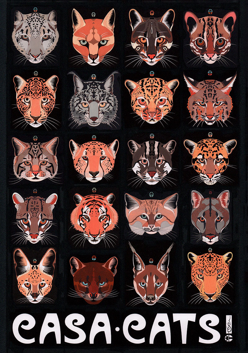 Casa Cats Poster