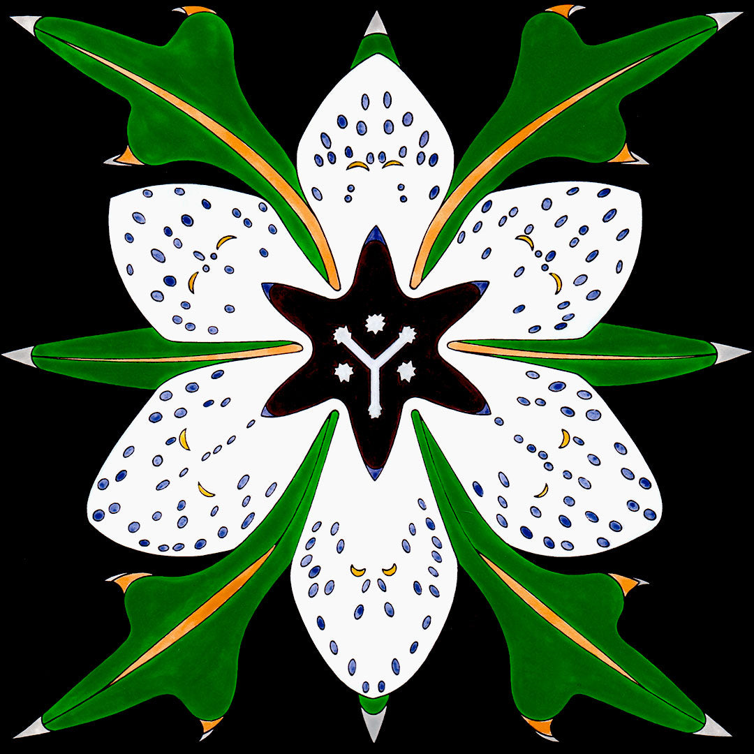 spotted angloisa flower